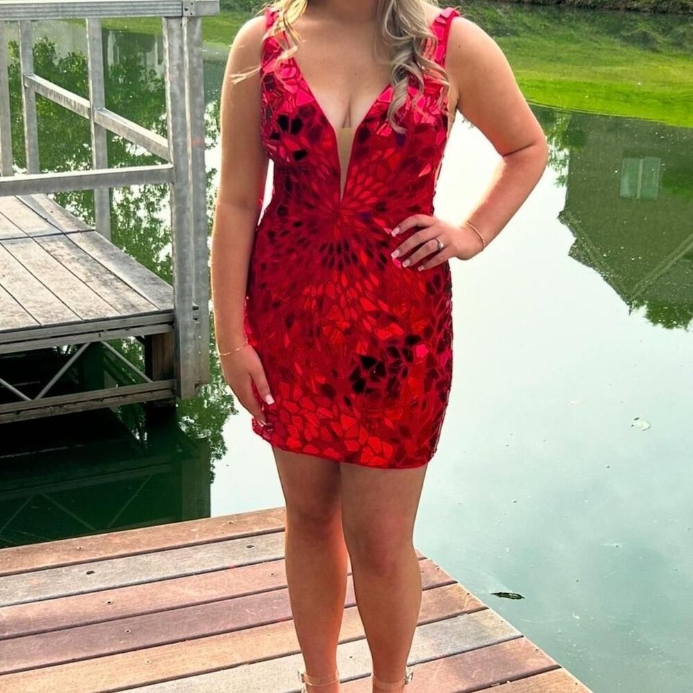 Sherri-hill Women's Red Dress